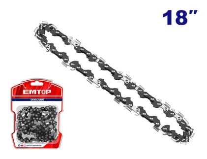 Saw Chain 18" Length, 0.325" Pitch, 0.058" Gauge, 72 Drive Links, For EGCS18451 Gasoline Chain Saw